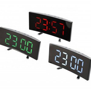 Ceas de camera DT-6507 oglinda tip LCD: rosu, verde sau alb