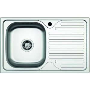 Chiuveta pentru blat Zilan ZLN0131 din inox, cuva stanga, 76 x 43.5 cm