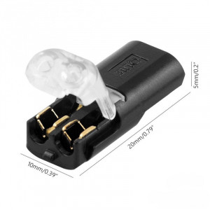 Conector 2 pini cu imbinare rapida 22-20 AWG - Img 4