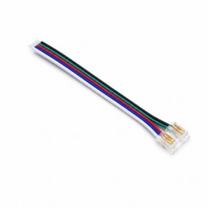 Conector Banda LED COB RGB 12mm 5 Pini cu Cablu 10cm Set 10 Buc YOA5P-12-1 - Img 2