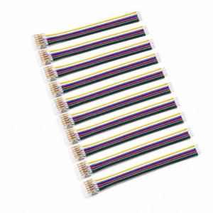 Conector Banda LED SMD RGB+CCT 12mm 6 Pini cu Cablu 10cm Set 10 Buc YCA6P-12-1