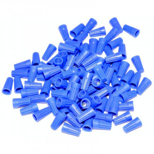 Conector rapid cu infiletare , albastru 100b/set