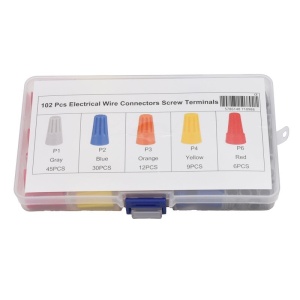 Conector rapid terminal prin infiletare pentru fire, 102buc / set - Img 2