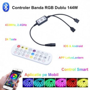 Controler RGB 24 taste cu 2 ieșiri și Magic Smart - 144W - Img 5