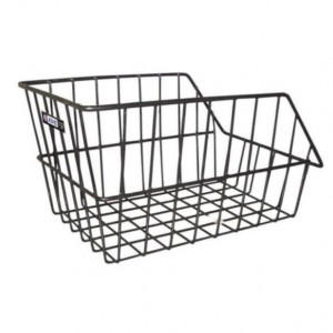 Cos spate pentru bicicleta cu grilaj metalic decupat ,marimea -40x31cm ,negru - Img 2