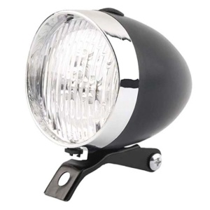 Far LED pentru bicicleta matrial ABC (plastic ) cu 3 led , batteri 3xAAA - Img 2