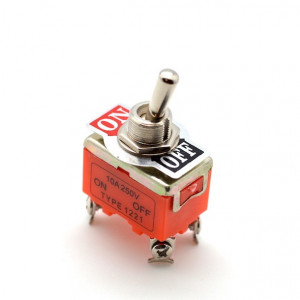 Intrerupator basculant dublu On-Of Metal 220V-15A