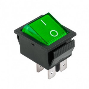 Intrerupator IRS lat verde KCD4 15A-250V