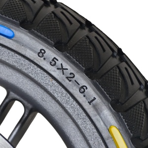 Janta cu disc frana si cauciuc solid plin trotineta 8.5x2-6.1 - Img 4