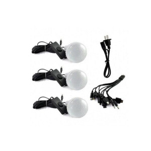 Kit camping panou solar GDLITE GD-7, 3 becuri, cablu usb - Img 2