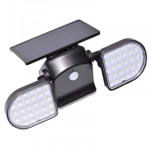 Lampa solara dubla 2 x 28 LED + senzor lumina JC13-1