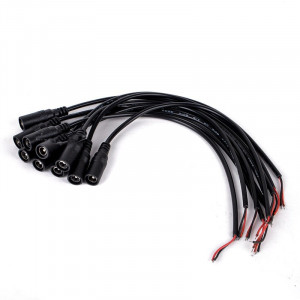 Mufa alimentare DC 2,1/5,5mm mama cu cablu 30cm