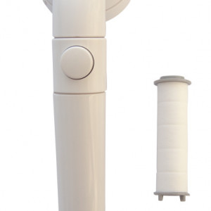 Para dus alb cu buton on/off 6cm cu element filtrant - Img 2