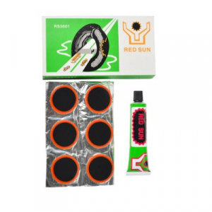 Petice de camera bicicleta cu solutie 12 bucati in cutie, diferite marimi -9,12,24,36,48