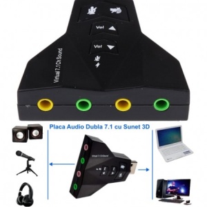 Placa de sunet USB , virtual 7 + 1 - Img 3
