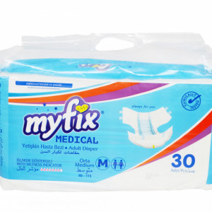 Scutece medicale adulti MyFix M 85 - 115 cm, 30 buc