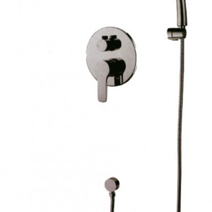 Set dus incastrat cu baterie design rotund