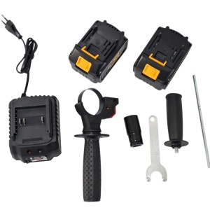 Set scule electrice cu acumulator: pistol impact, masina insurubat, bormasina percutie si polizor unghiular (flex) - Img 5