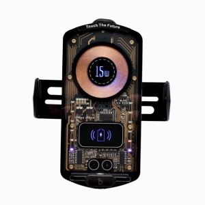 Suport Auto A6 cu Incarcare Wireless 15W si Touch Control - Img 2