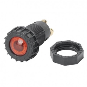 Suport indicator tensiune pentru bec E10 cu led rosu 12V-24V - Img 4