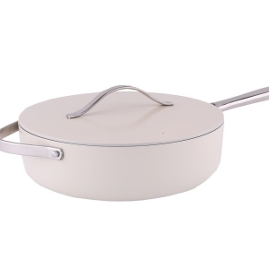 Tigaie inalta cu capac Zilan ZLN0880 din 5 straturi de material, maner inox, 28 cm