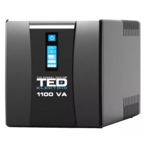 UPS 1100VA/600W LCD Line Interactive AVR 4 Schuko USB TED