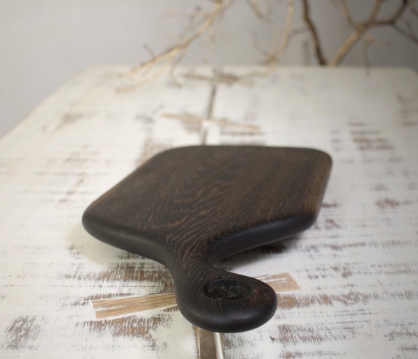Platou servire negru pentru branzeturi 49 cm