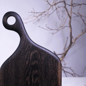 Platou servire negru pentru branzeturi 49 cm