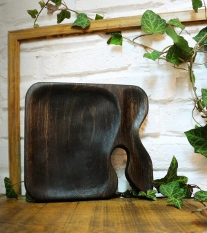Farfurie - negru 25 cm
