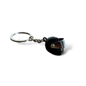 Breloc - Casca Moto Neagra