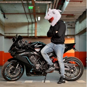 Husa casca moto - Rechin