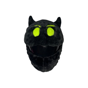 Husa casca moto - Demon negru - ochii verzi