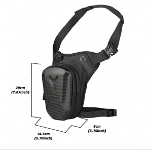 Borseta impermeabila Carbon Look - Negru