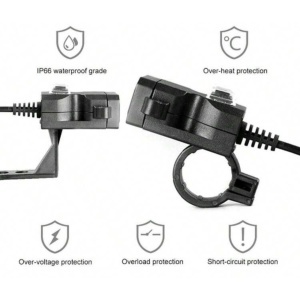 Încărcător USB pentru ghidon motocicletă / Priza usb dubla