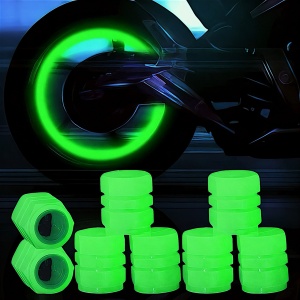 Set 2 capace ventil fosforescente - verde