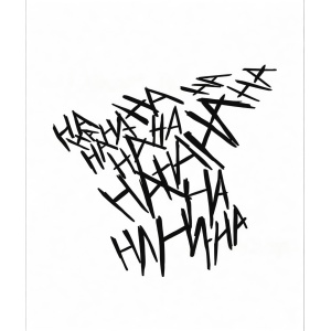 Sticker HaHaHa - Negru