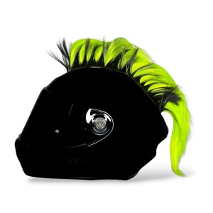 Creasta punk - Negru & Verde Neon