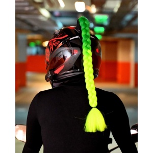 Coada impletita - Verde + Verde neon