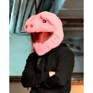 Husa casca moto - Porc