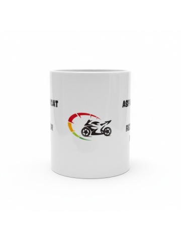 cana personalizata cu imagine moto si rezervor plin