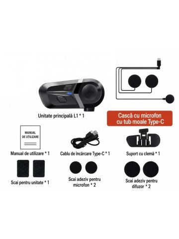 Intercom Bluetooth pentru Casca Moto - Img 4