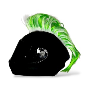 Creasta punk - Alb & Verde