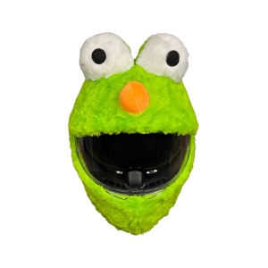 Husa casca moto - Cookie Monster verde