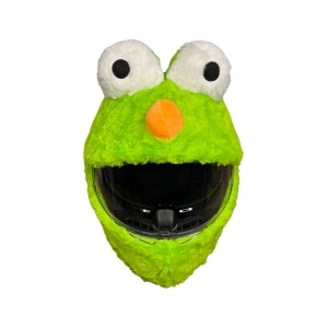 Husa casca moto - Cookie Monster verde