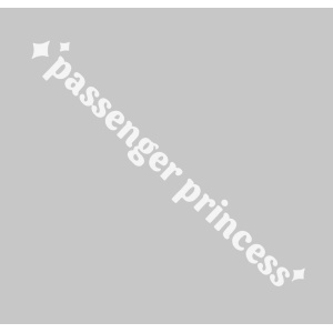 Sticker - Passenger Princess - alb