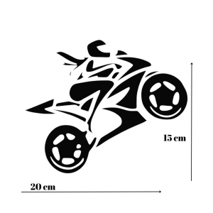 Sticker - Biker Girl Negru