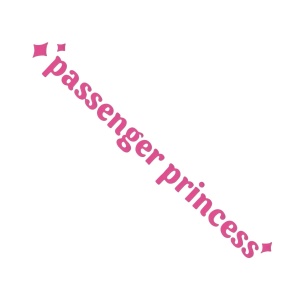Sticker - Passenger Princess - roz bombon