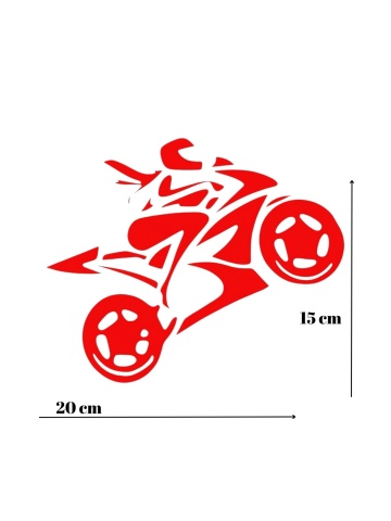 Sticker - Biker Girl Rosu