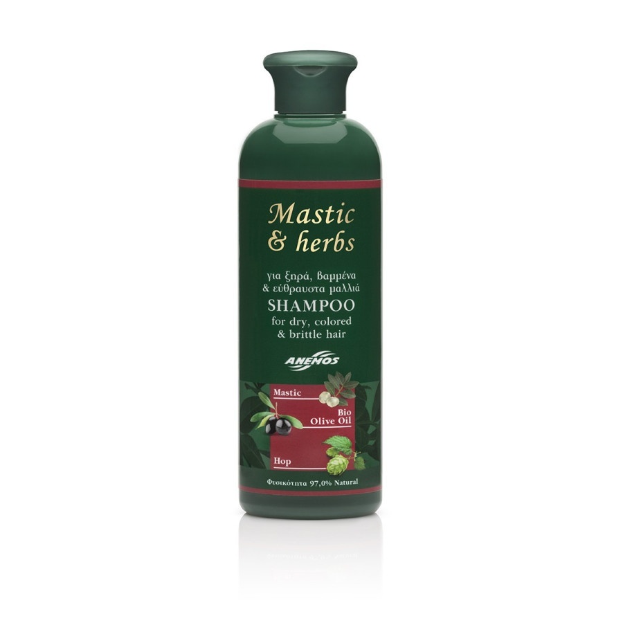 Sampon Par Vopsit sau Uscat cu mastic gum, hamei și ulei de măsline, 300ML
