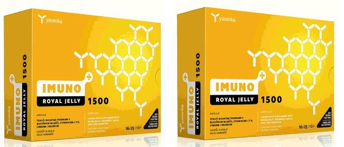 Lăptișor de Matcă 1500 MG cu vitamina C, D si zinc, Imuno Royal Jelly, 16x25ML, 2 bucati